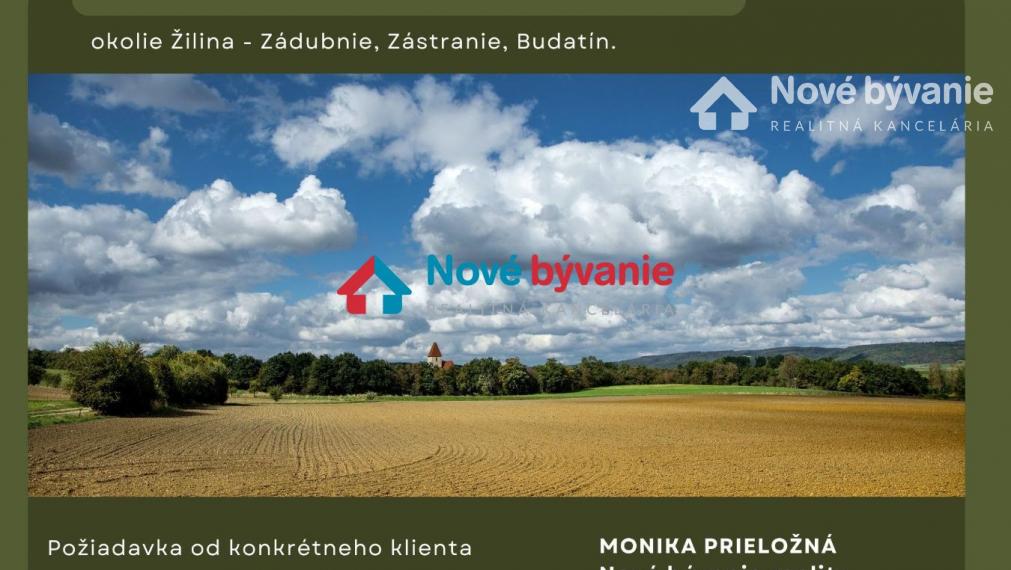Hľadáme pre konkrétneho klienta rekreačný pozemok Žilina./N086-MOPR/